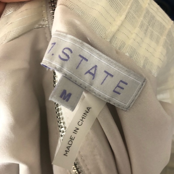 NWT 1. State Metallic Pleated Mini Skirt - Picture 7 of 8